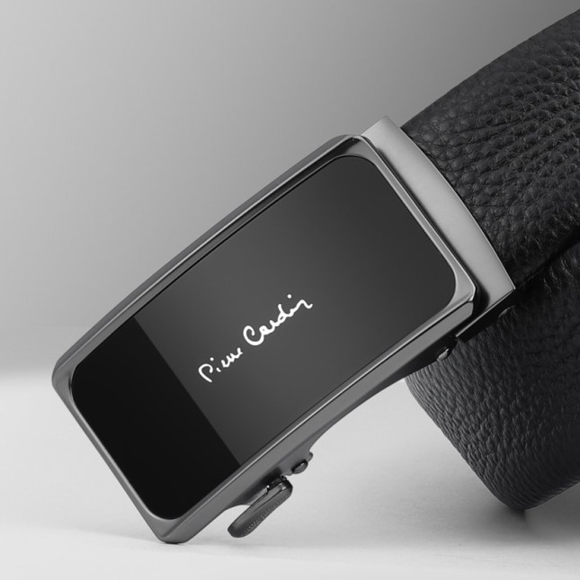 Pierre Cardin Executive Black Leather Belt W9C803200-1-125